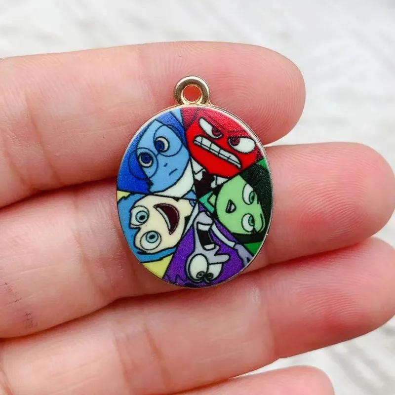Charme dos desenhos animados para fazer jóias, colar, pulseira, brinco, pingente, acessórios de bricolage, liga, metal, banhado a ouro, 10pcs - Image 1