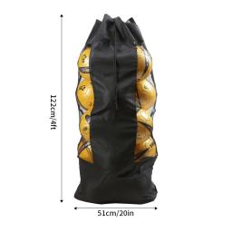 Saco De Esportes De Malha De Cordão, saco De Ombro Do Basquete, armazenamento De Voleibol, basquetebol - Image 6