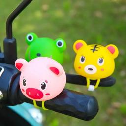 Desenhos animados Animal Bicicleta Light Bell, MTB Road Bike Lanterna, guidão Scooter, Air Horn Ring, Acessórios de ciclismo, Lâmpada para crianças, adulto - Image 4