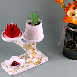 Criativo Molde de Silicone para Gesso Castiçal, DIY Handmade Concreto, Resina Epóxi, Jóias Armazenamento Display Stand, Artesanato Fazendo Moldes - Image 3