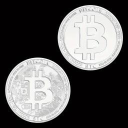 Moeda criptográfica física chapeada prateada, Moeda comemorativa, Moedas colecionáveis, Coleção de criptomoedas, arte, lembrança - Image 6