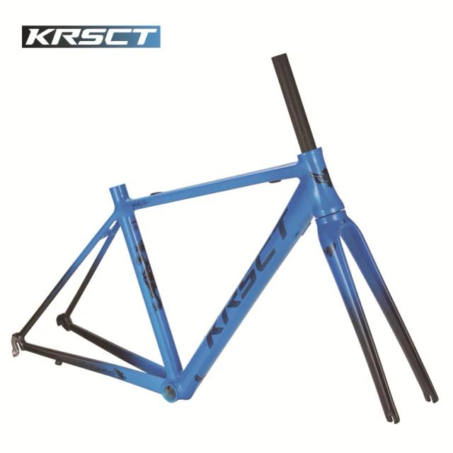 Quadro Bicicleta Estrada Alumínio c/ Garfo Carbono V-Brake 1.78kg