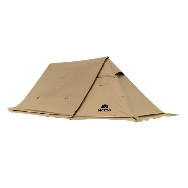 Barraca Windproof para Camping ao Ar Livre com Fogão e Amplo Espaço para Família em 4 Estações