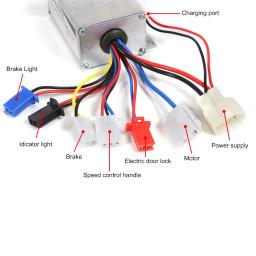 controlador 36v 350w 24v 36v 48v 250w 350w 500w dc acessórios de bicicleta elétrica motor escovado caixa de controlador para bicicleta elétrica e-bike scooter - Image 6