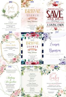 Cartões personalizados do convite para o aniversário do casamento, 50 pcs/lot - Image 5