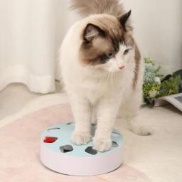 Brinquedo de gato elétrico atraente 2 cores gato jogando brinquedo interativo pena automática animal de estimação gato teaser brinquedo para animais de estimação suprimentos - Image 1