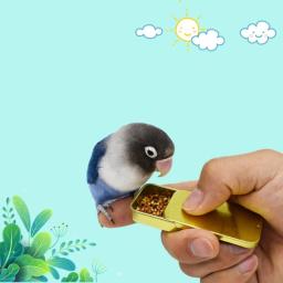 Frasco De Comida De Treinamento De Pássaros, Alimentador Handheld Parrot, Brinquedo Educativo Interativo, Alimentador De Copo - Image 2