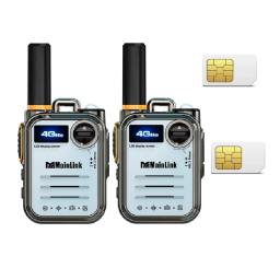 2 peças 4g globel walkie talkie 5000km de longo alcance walkie talkie o corpo de metal é resistente e durável - Image 1