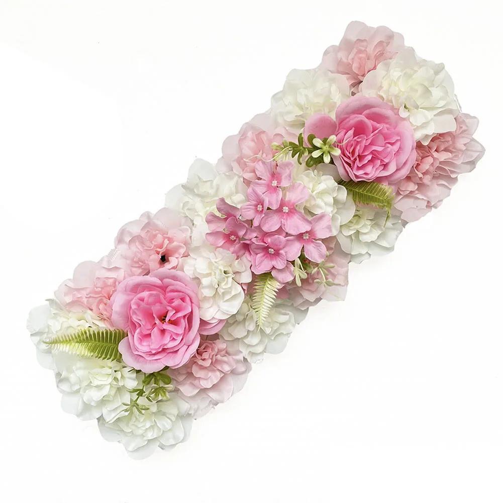 Flores de seda artificiais para decoração, arco do casamento, arranjo floral, flor simulada, decoração de parede DIY, fileira - Image 1