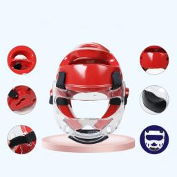 Profissional Kick Boxing Capacete para Adultos e Crianças, Protetor de Cabeça de Taekwondo, PU Karatê, Boxe Tailandês, Hall Free Fight Training Equipment - Image 2