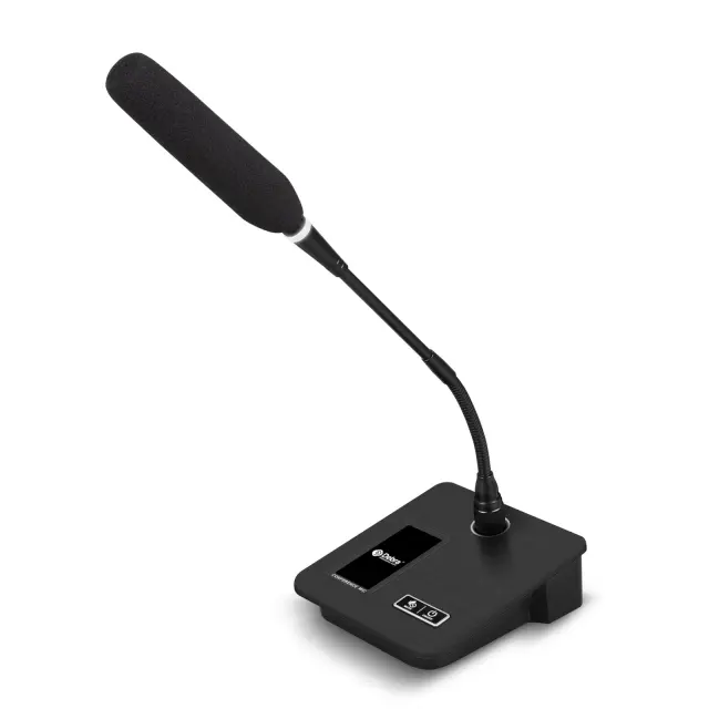 Microfone Gooseneck Profissional para Desktop com Ajuste Multi-Direcional - Ideal para Vídeos, Karaoke e Palestras Online GSN10