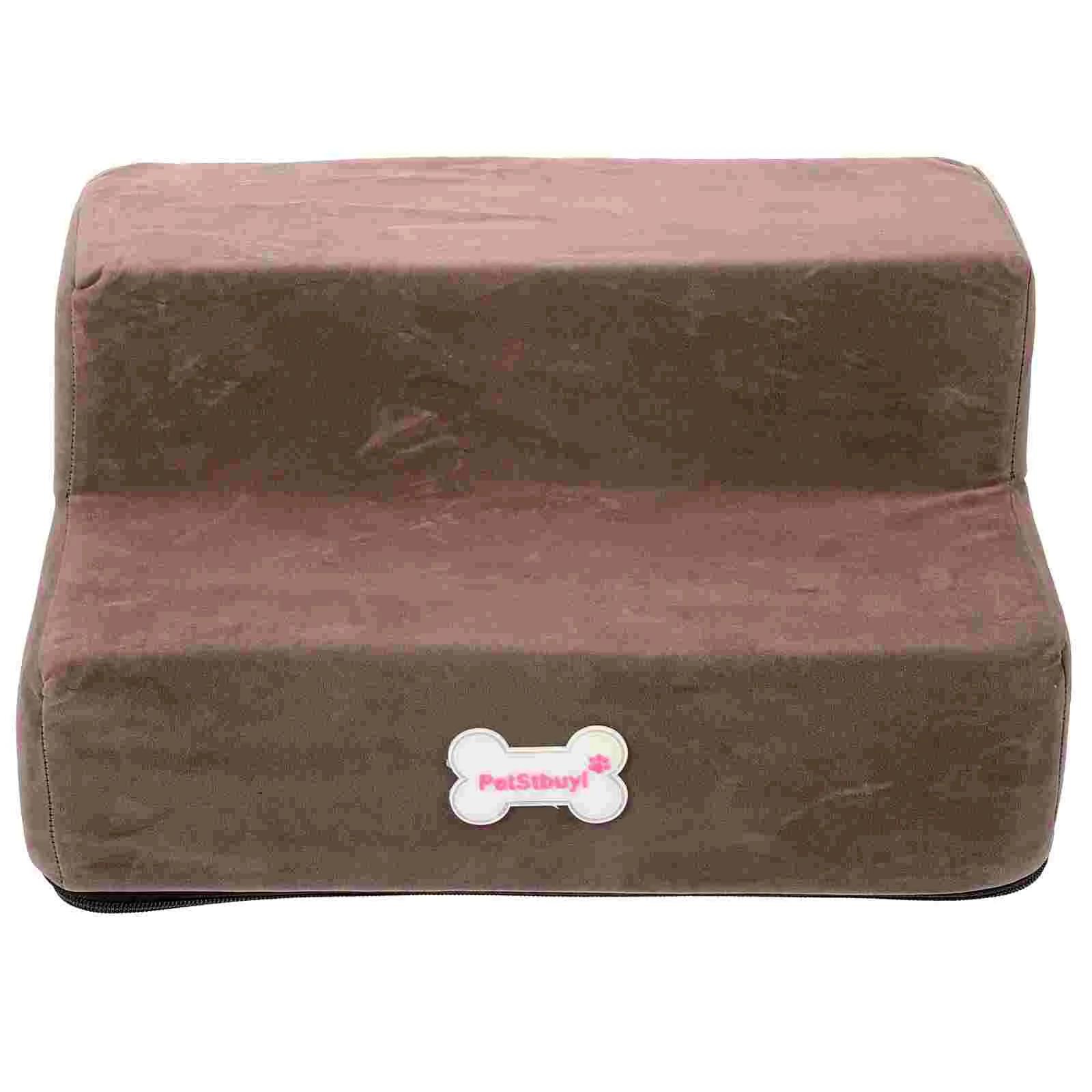 Rampa pequena do cão portátil, 2 Layered Puppy Stair, Pet Interessante - Image 1
