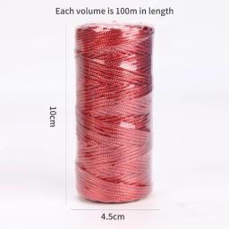 Fio metálico de 100/1.5mm, para costura, artesanato, diy, faça você mesmo, fita de presente, joias, decoração de casamento - Image 3