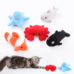 Oceano Catnip Plush Brinquedos, Mordida resistente, Dentição, Pet fornecimentos - Image 1