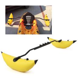 Esportes aquáticos caiaque pvc inflável outrigger float com braços de ajudante haste caiaque barco de pesca em pé flutuador sistema estabilizador kit - Image 2