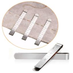 Aço inoxidável Costura Clipes, Hemming Clips, Medição Régua, Quilting Suprimentos, Tecido Clips, DIY Ferramentas De Costura, 20Pcs - Image 4