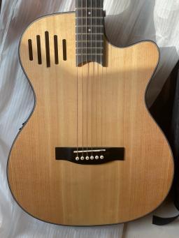 Guitarra acústica elétrica com EQ, personalizado, 6 cordas, Full Handmade, Cutaway Design, Folk, alta qualidade, 40 polegadas - Image 3
