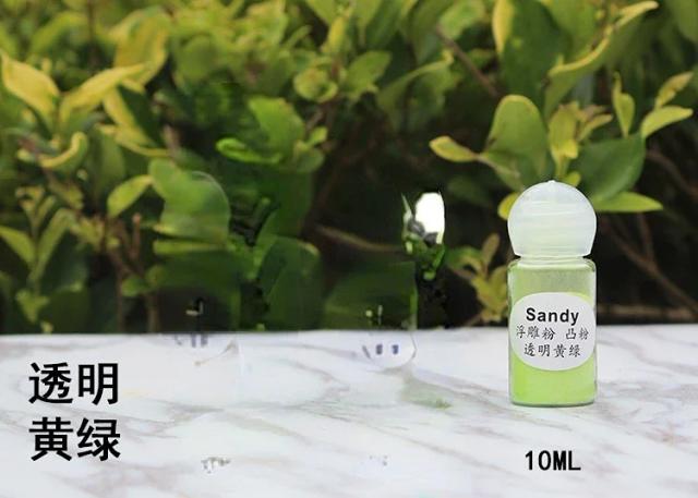 Pó de Arte em Papel Tridimensional Transparente 10ml/5g com Cor Gravada para DIY
