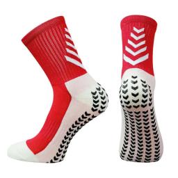 Meias de futebol antiderrapantes para homens e mulheres, espessadas, respiráveis, treinamento, esportes, ao ar livre, corrida, ciclismo, futebol, 1 par - Image 4