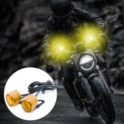 2x7 cores com suportes led estroboscópico 5w led olho de águia piscando luz luzes diurnas para motocicleta holofote dc12v - Image 5