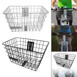 Cesta de bicicleta elétrica decoração frontal transportando cesta de bicicleta para homens mulheres bicicletas de estrada de montanha casa pátio equitação ciclismo - Image 1
