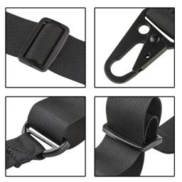 Correia de nylon de 2 pontos, alças ao ar livre, cinto elástico ajustável, acessórios de escalada - Image 4