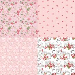 Panalisa-Scrapbook Papel Floral, Scrapbooking, Modelado, Artesanato DIY, Fundo, Rosa, Flor, Panalisa, 6 "x 6", 24 Folhas - Image 2