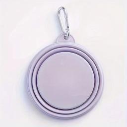 Bacia dobrável do silicone para o cão, recipiente portátil do alimento, curso ao ar livre, cor do macaron, fontes do animal de estimação - Image 5
