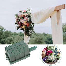 Blocos de espuma suporte floral, Arranjo Artificial, Tijolos Floral Secos Retângulo DIY, Gaiola Suporte com Alça, 1pc - Image 2