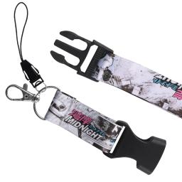 Novo estilo jdm cordão chaveiro cartão de trabalho id chave do telefone celular pendurado pescoço cordão nos falso táxi chaveiro moto acessórios automóveis - Image 5