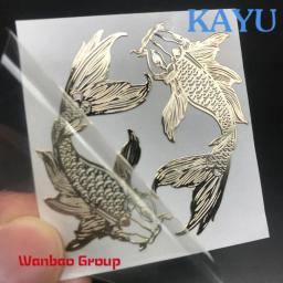 Etiquetas de metal autoadesivas personalizadas, logotipo em relevo 3D, etiquetas de metal para carro, laptop, notebook, design livre - Image 2