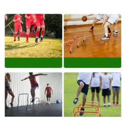 Dobrável Velocidade Obstáculos para Treinamento, Agilidade Portátil Obstáculos, Mini Barras de Salto, Altura Ajustável, Acessórios Esportivos ao Ar Livre - Image 4