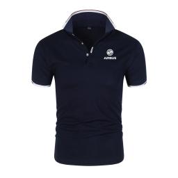 Camisas polo masculina e feminina, Pilotos de Avião, Camisa Lazer, Estampa Airbus, Verão - Image 1