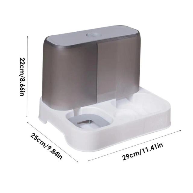 Alimentador Automático de Grande Capacidade para Cães e Gatos - Dispensador Durável de Ração Seca