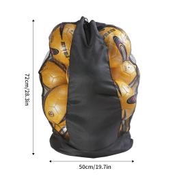 Saco De Esportes De Malha De Cordão, saco De Ombro Do Basquete, armazenamento De Voleibol, basquetebol - Image 5