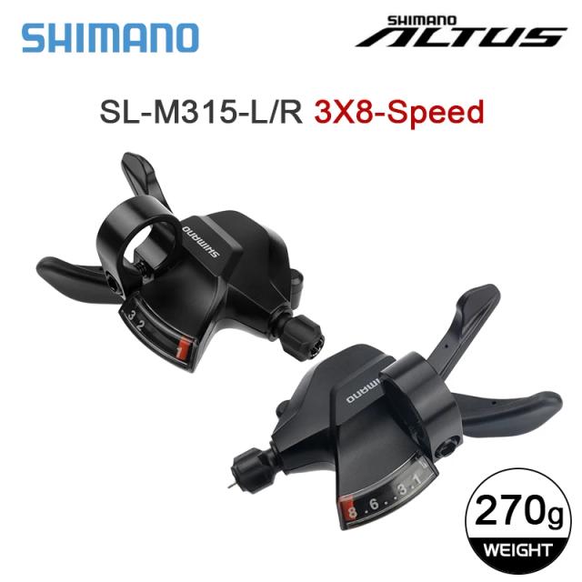 Shimano Altus M310/Acera M360 Desviador Traseiro e Shifters 7/8 Velocidades