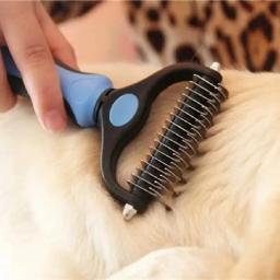 Dupla face Pet Grooming limpeza pente, Dog Deshedding escova para cães, Gatos Fur Knot cortador, Escova de derramamento profissional - Image 5