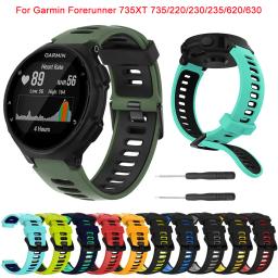 Pulseira para Garmin Forerunner, 735XT, Pulseira de Silicone, Pulseira Smartwatch, 735, 220, 230, 235, 620, 630, Pulseira - Image 1