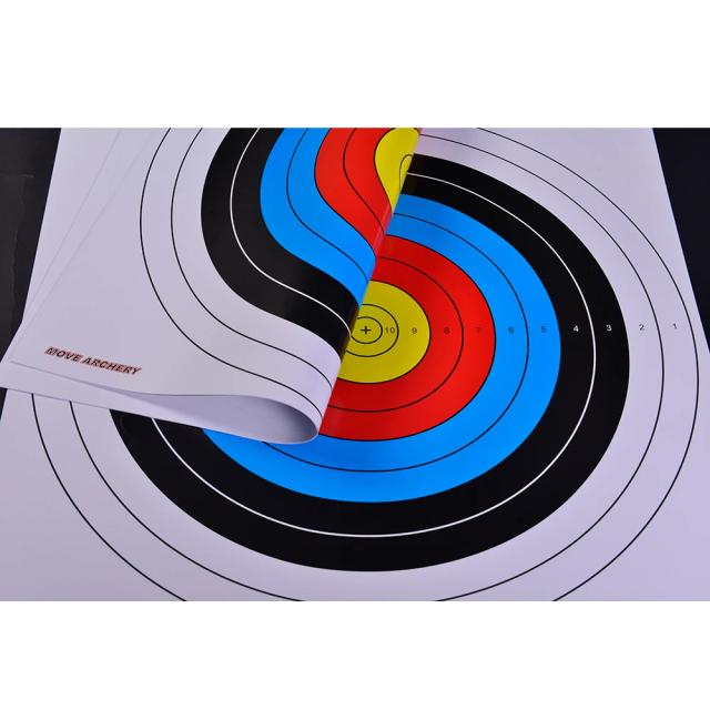 Conjunto de 10 a 20 Alvos para Tiro com Arco em Papel 60x60cm com 4 Alvos para Prática Livre