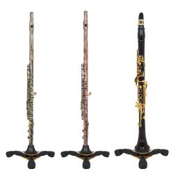 Portátil Flauta Clarinete Stands, destacável, Folding, instrumentos de sopro, Triângulo Stand, Metal Base, peças de sopro - Image 6