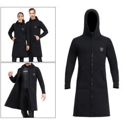 roupa de mergulho roupa de mergulho pesca sub 3mm neoprene roupa de neTerno de mergulho longo com capuz para homens e mulheres, jaqueta de mergulho à prova de frio, proteção solar snorkeling, borracha de cloropreno 3mm - Image 1