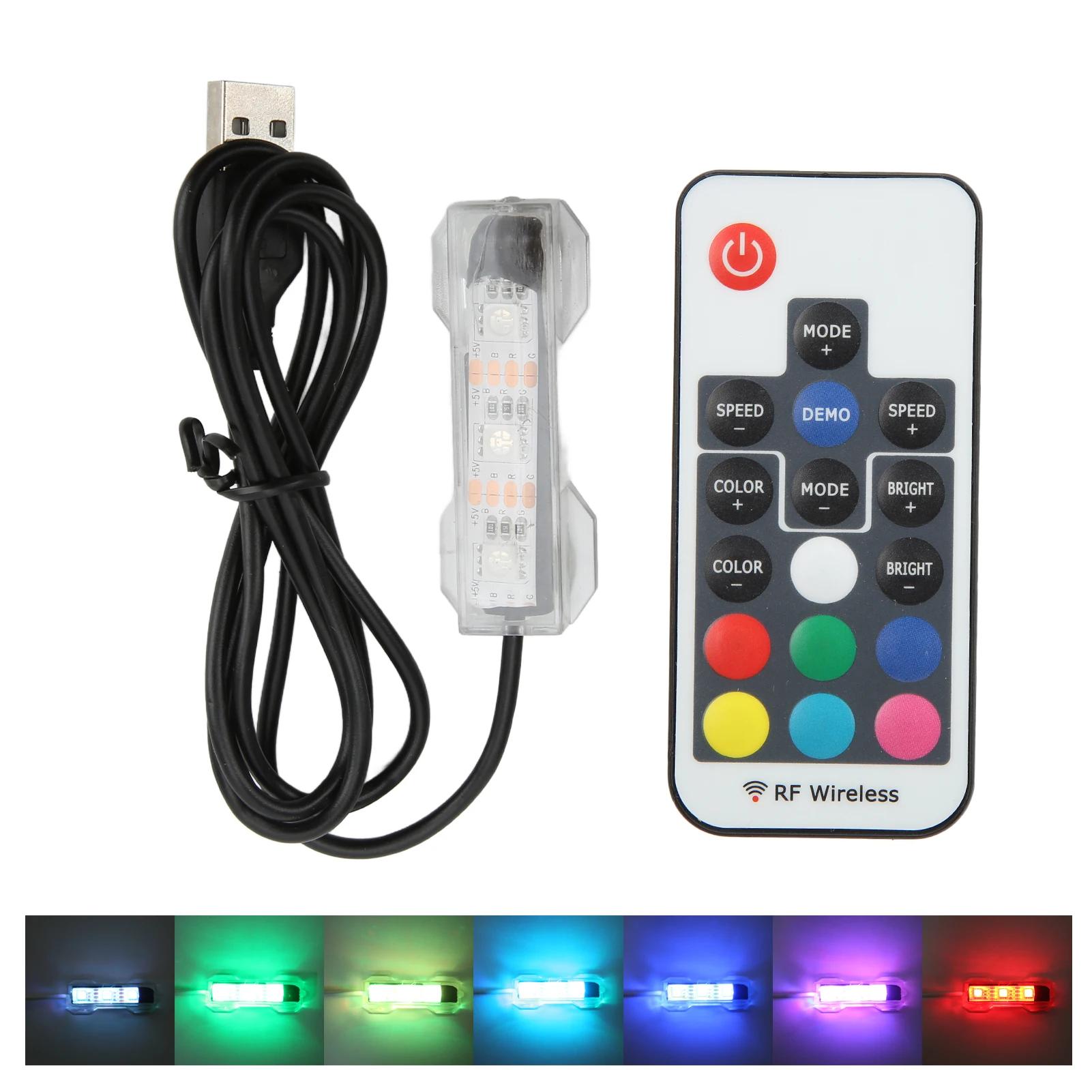 Controle remoto LED Light para pequenos tanques de peixes, luz do aquário, micro paisagem, blocos quadrados, médio - Image 1