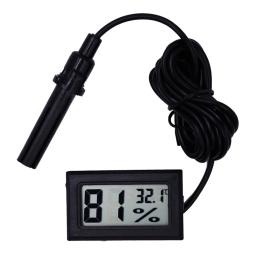 Termômetro Digital LCD Réptil, Higrômetro com Sonda, Higrotermógrafo, Terrário Tartaruga, Temperatura do Tanque do Aquário, Medidor de Umidade - Image 1