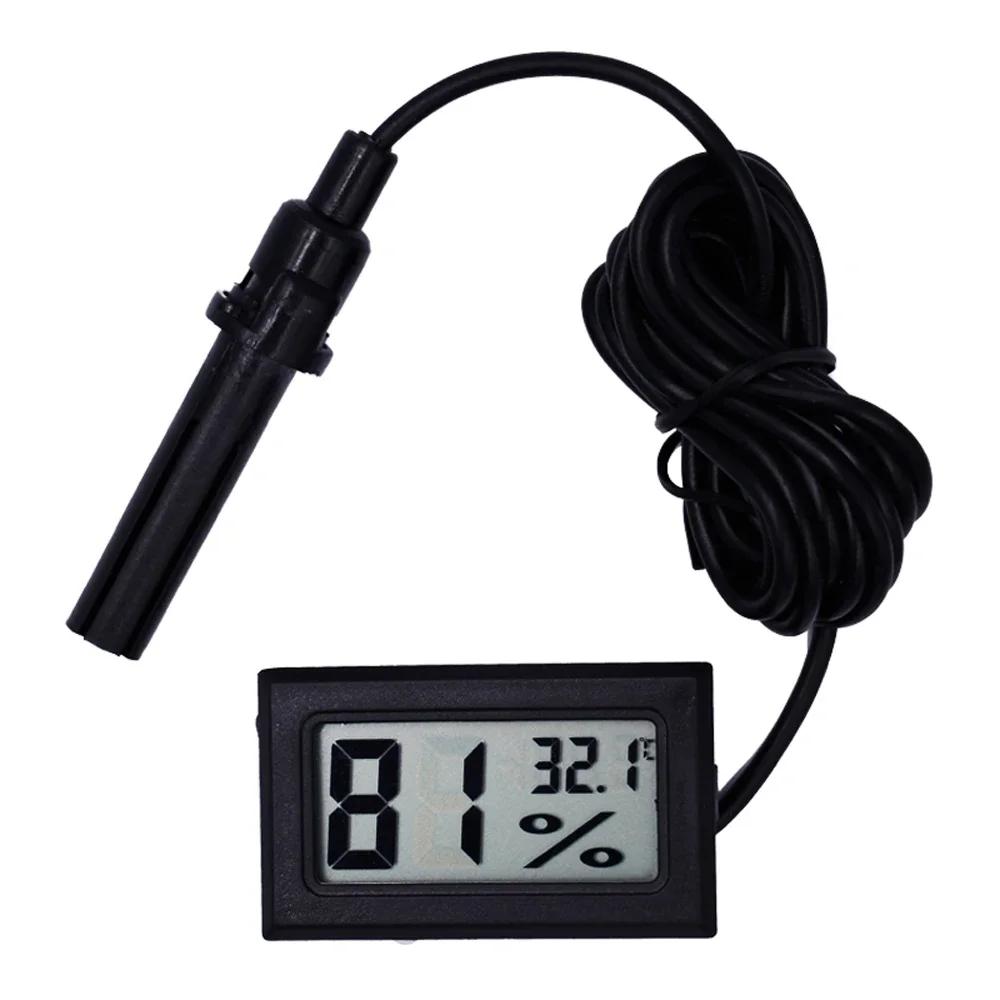 Termômetro Digital LCD Réptil, Higrômetro com Sonda, Higrotermógrafo, Terrário Tartaruga, Temperatura do Tanque do Aquário, Medidor de Umidade - Image 1
