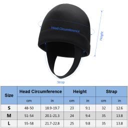 Natação 2mm neoprene snorkeling boné proteção uv quente capa de mergulho wetsuit gorro para snorkeling surf caiaque - Image 3