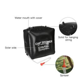 Sacos de água 40l cabeça de chuveiro energia solar aquecimento rápido acampamento saco de chuveiro acampamento pesca caminhadas balde armazenamento água pacote banho - Image 5