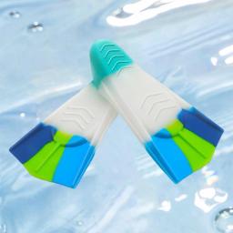 Nadadeiras de natação com saco de armazenamento para crianças, nadadeiras, ferramenta de treinamento, silicone altamente elástico, super macio, flexível - Image 2