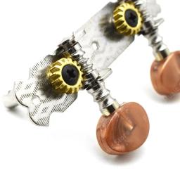 2r2l afinação de guitarra peg chave afinador máquina cabeça bloqueio cordas marrom para ukulele guitarra uke mini acessórios - Image 2
