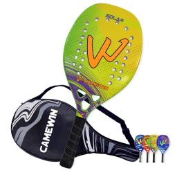 Camewin-Raquete de tênis de praia para homens e mulheres, pá de fibra de carbono, esportes femininos - Image 1