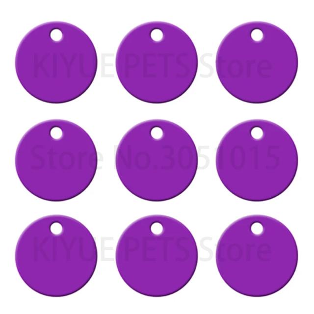 Chic Placas de Identificação Redondas para Cães em Alumínio Personalizadas - 100 Peças para Atacado
